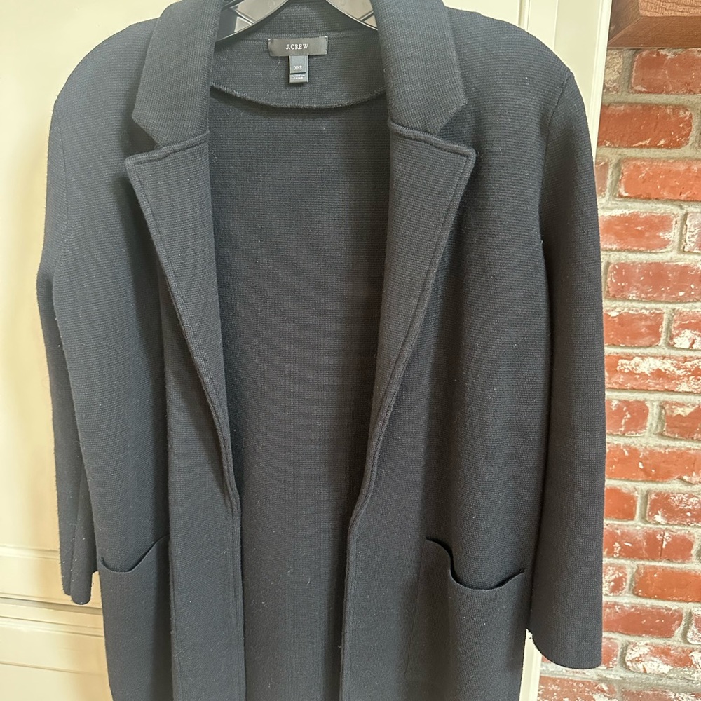 J. Crew Women's Black Sweater Blazer